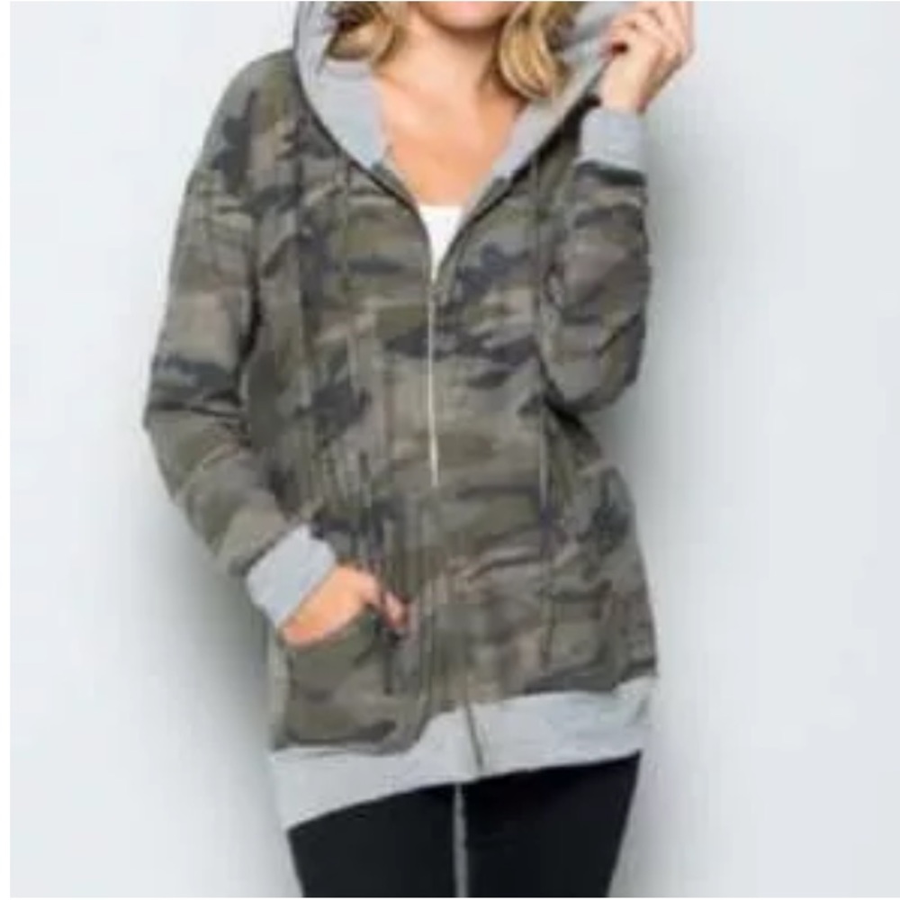 7th Ray Camo Full-zip Hoodie